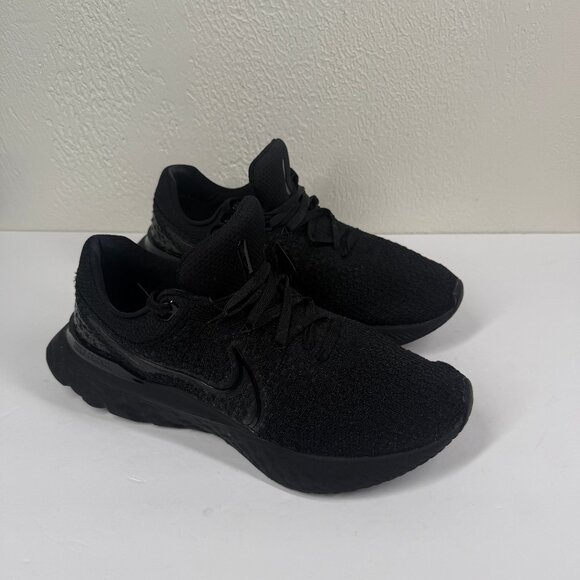 Nike React Infinity Run Flyknit 3 Road Running Shoes Black Activewear Size 14 - Picture 1 of 7